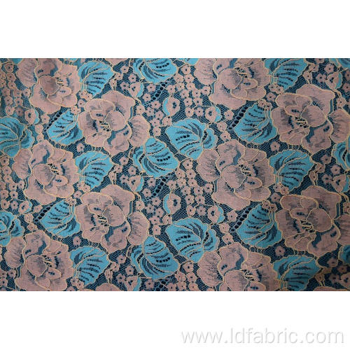 Nylon Rayon Cotton Cord Lace Fabric